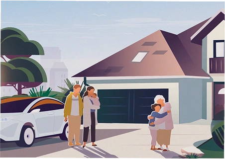 At home illustration